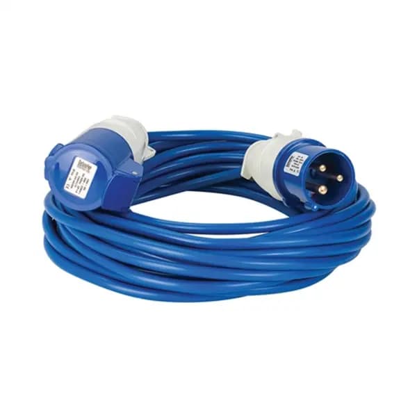 Defender Extension Lead Blue 2.5mm2 16A 14m - 230V