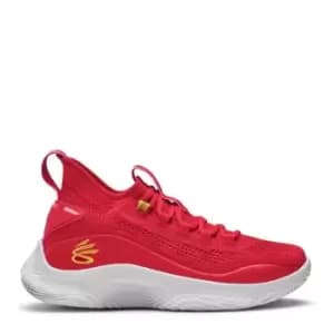 Under Armour GS Curry 8 CNY Basketball Trainers Juniors - Red