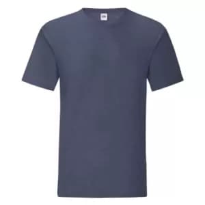Fruit Of The Loom Mens Iconic T-Shirt (Pack Of 5) (XL) (Heather Navy)