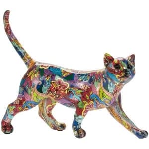 Groovy Art Cat Walking Ornament