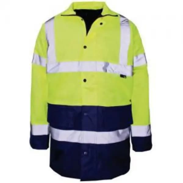 ESE Direct Hi-Vis Parka Jacket - Yellow & Blue - Size 2x Extra Large 404702 Hi Vis Clothing