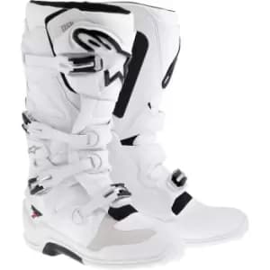 Alpinestars Tech 7 Motocross Boots, white, Size 42, white, Size 42