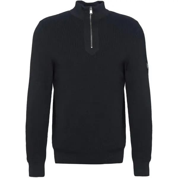 Barbour International Corser Half-Zip Knitted Jumper - Black S
