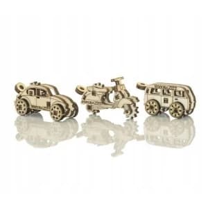 Widgets Vintage Transport Wooden City 3D Wooden Model Kit