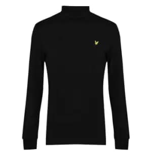 Lyle and Scott Lyle and Scott Roll Neck Long Sleeve Jumper Mens - Black