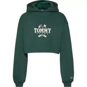 Tommy Jeans Tjw Super Crop Mdrn Prp 1 Hoodie - Green