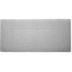 'Bath' Rubber Bath Mat Grey 34 x 74cm - Croydex