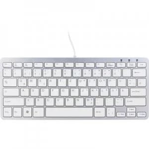 R-GO Tools RGOECQZW USB Keyboard German, QWERTZ, Windows White