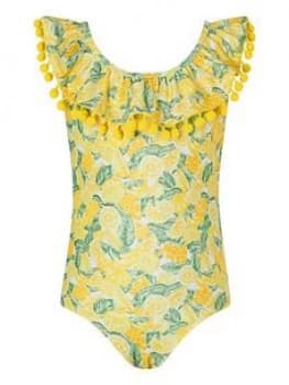 Monsoon Girls S.E.W. Layla Lemon Swimsuit - Yellow