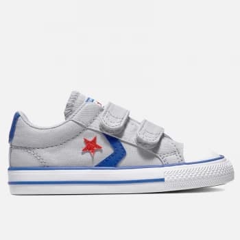 Converse Toddlers Star Player Ox Velcro Trainers - Wolf Grey - UK 6 Toddler