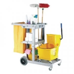 Slingsby Multipurpose Janitorial Trolley Blue W500xD970xH1140mm 312477