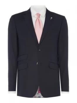 Ted Baker Mens Romar Pindot Suit Jacket Blue