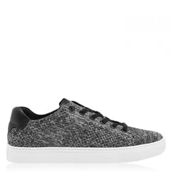 Reiss Brackley Melange Flyknit Trainers - Black/White
