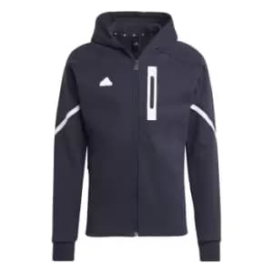 adidas GameDay Full Zip Hoodie Mens - Blue
