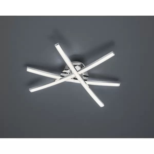 Capella Modern LED Semi Flush Light Chrome 3000K