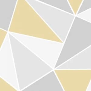 Art For The Home Trinity Geometric Yellow Mural Wallpaper Paper