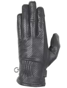Helstons Candy Air Summer Leather Black Beige Gloves T7