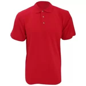 Kustom Kit Workwear Mens Short Sleeve Polo Shirt (2XL) (Red)