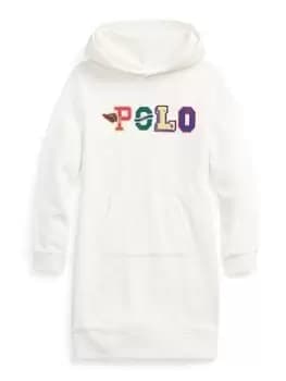 Ralph Lauren Girls Polo Hoodie Dress - Off White, Size 16 Years=Xl, Women