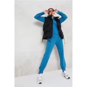 I Saw It First Teal Super Soft Cosy Knitted Joggers - Blue
