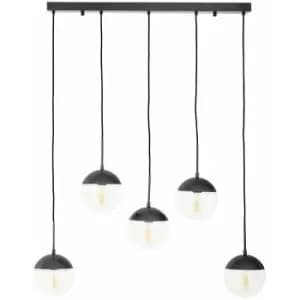 Premier Housewares - Revive Clear Glass Shades Pendant Light