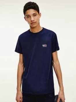 Tommy Jeans Tjm Chest Logo T-Shirt - Navy