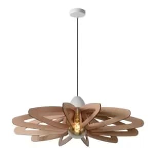 Lucide ZIDANE - Pendant Light - Ø76cm - 1xE27 - White