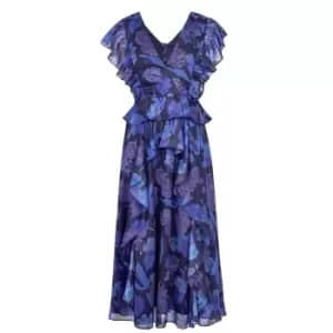 Ted Baker Vertey Ruffle Dress - Blue