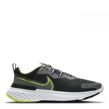 Nike React Miler 2 Mens Running Shoe - Blk/Gry/Volt