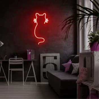 Cat - Red Red Wall Lamp