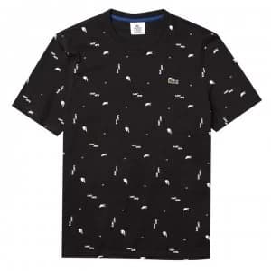 Lacoste Multi Crocodile T Shirt - Black Mult KBR