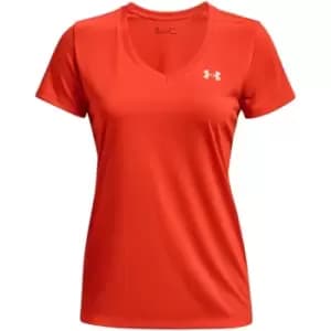 Under Armour Tech Solid T Shirt Ladies - Orange