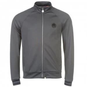 Pretty Green Milner Track Top - Grey Marl