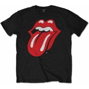 Rolling Stones Classic Tongue Black Mens T Shirt: Medium