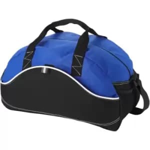 Bullet Boomerang Duffel Bag (44 x 22 x 26 cm) (Solid Black/Royal Blue)