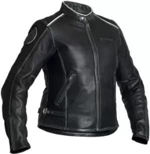 Halvarssons Nyvall Ladies Motorcycle Leather Jacket, black, Size 36 for Women, black, Size 36 for Women