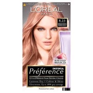 Preference 8.23 Rose Gold Light Blonde Permanent Hair Dye