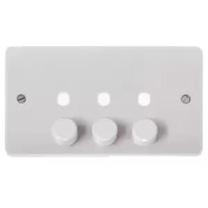 Mode 2 Gang Unfurnished 3 Apertures Dimmer Switch Plate - CMA147PL - 217597
