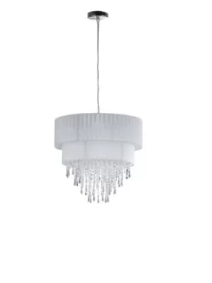 TWIST Cylindrical Pendant Ceiling Light White 40x37.5cm