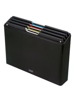 Joseph Joseph Folio Steel 4 Piece Chopping Board Set - Carbon Black