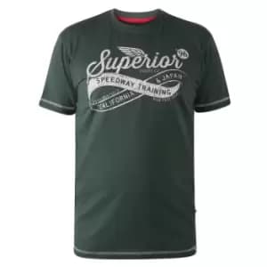 Duke Mens Whitechapel D555 Superior Speedway T-Shirt (4XL) (Green)