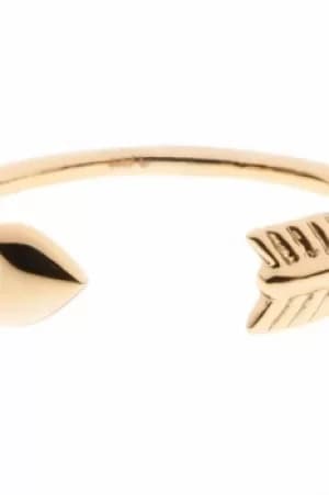 Ted Baker Ladies PVD Gold plated CASSEA CUPIDS ARROW RING ML TBJ1146-02-03ML