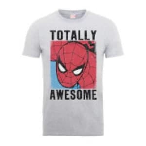 Marvel Comics Spider-Man Totally Awesome Mens Grey T-Shirt - L