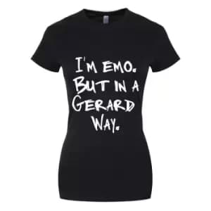 Grindstore Womens/Ladies Im Emo But In A Gerard Way T-Shirt (M) (Black/White)