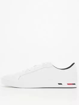 Tommy Hilfiger Vulc Modern Leather Trainers - White, Size 41, Men