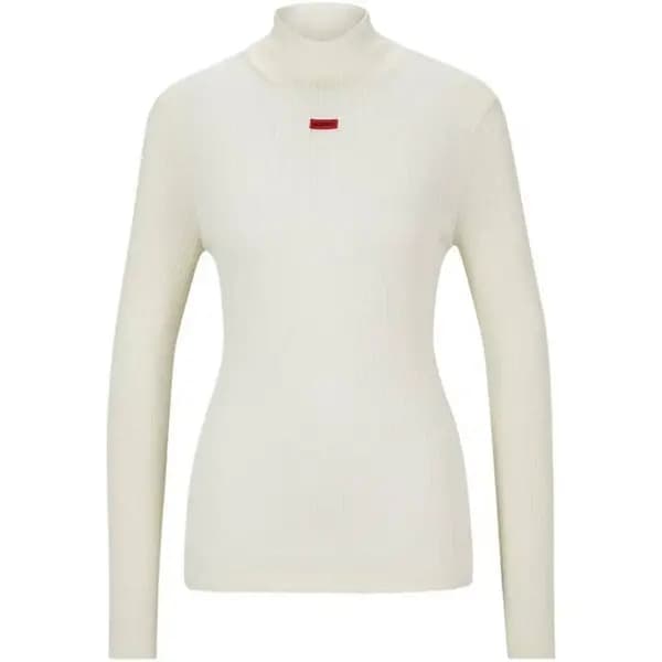 Hugo Roll Neck Top - White 14
