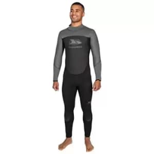 Trespass Mens Diver Long Wetsuit Black/Dark Grey Large