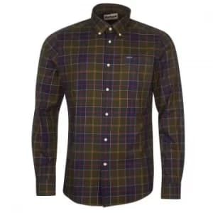 Barbour Mens Wetherham Tailored Shirt Classic Tartan Large