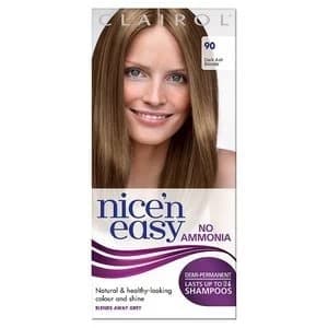 Nice n Easy No Ammonia Hair Dye Dark Ash Blonde 90 Blonde