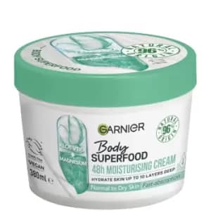 Garnier Body Superfood Aloe Vera & Magnesium Moisturising & Soothing Body Cream, 380ml